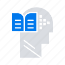 book, head, knowledge, mind