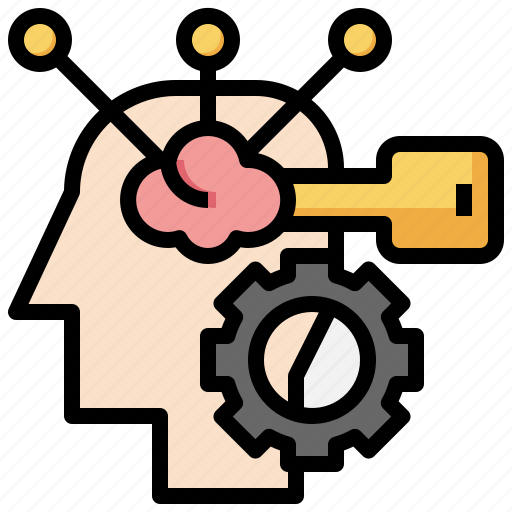 Brain, cogwheel, miscellaneous, process, thinking icon - Download on Iconfinder