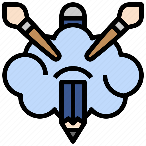 Cloud, miscellaneous, pencil, sparkle, thinking icon - Download on Iconfinder