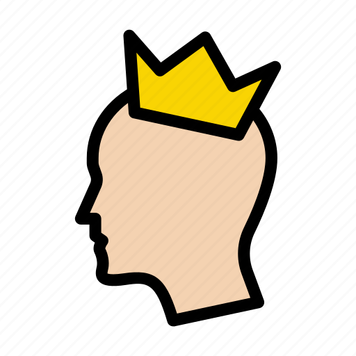Crown, mindset, head, reward, brain icon - Download on Iconfinder