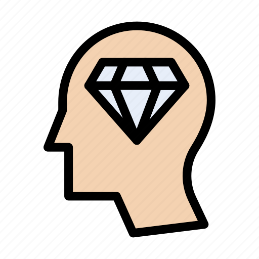 Diamond, mindset, gem, stone, finance icon - Download on Iconfinder