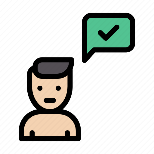 Success, tick, mindset, brain, avatar icon - Download on Iconfinder