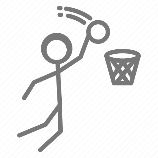 Athlete, basketball, dunk, net, sport, basketball player icon - Download on Iconfinder