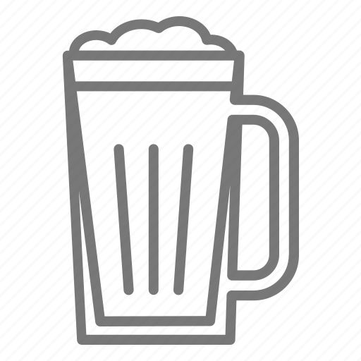 Beer, brewery, foam, mug, pint, draft beer, pint of beer icon - Download on Iconfinder