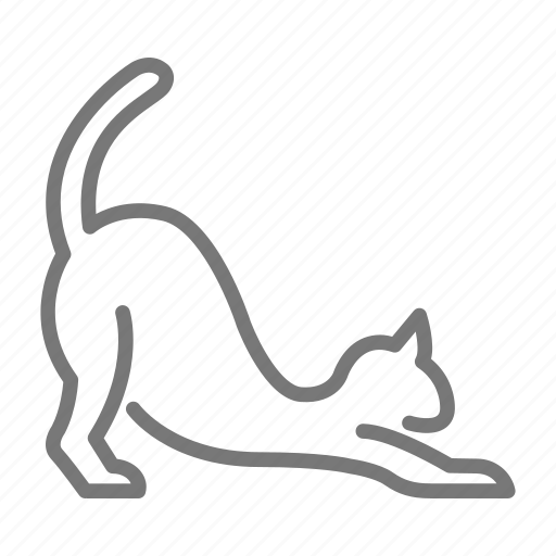 Cat, feline, kitten, kitty, stretch, cat stretching icon - Download on Iconfinder