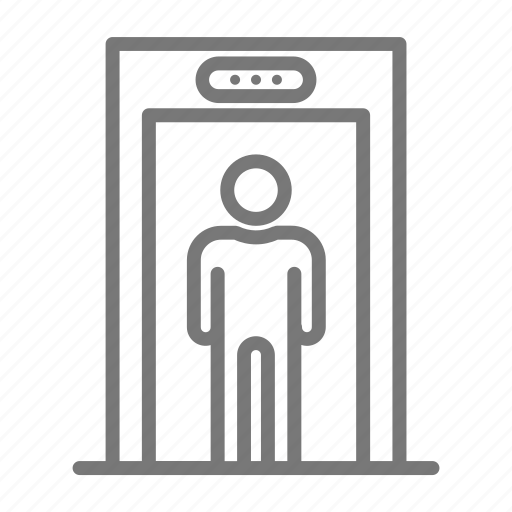 Airport, scanner, airport security, security scanner, metal detector, airport scanner icon - Download on Iconfinder