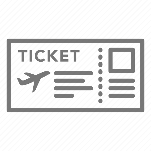 Airplane, boarding, fly, plane, airplane ticket, plane ticket icon - Download on Iconfinder