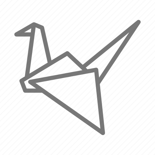 Animal, crane, origami, origami crane, paperfolding, paper folding icon - Download on Iconfinder