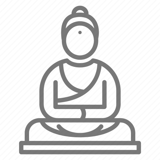 Buddha, meditate, relax, statue, buddha statue icon - Download on Iconfinder