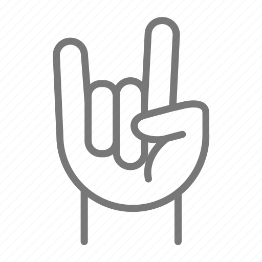 Concert, fingers, hand, rock, rock and roll, rock out, sign icon - Download on Iconfinder