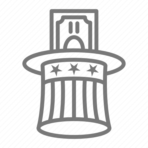 Taxes, uncle sam, hat, money, uncle sam hat icon - Download on Iconfinder