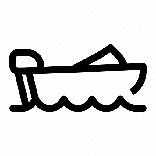 Vehicle, transport, travel, boat, speed boat, water, ship icon - Download on Iconfinder