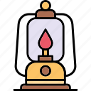 oil, lamp, light, camping, illumination, lantern, fire