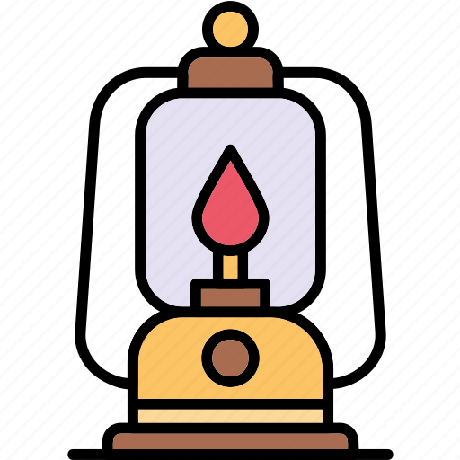 Oil, lamp, light, camping, illumination, lantern, fire icon - Download on Iconfinder