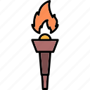 torch, burn, dark, fire, flame, game, item