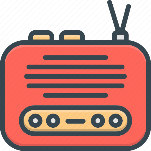 Radio, audio, multimedia, sound, vintage icon - Download on Iconfinder