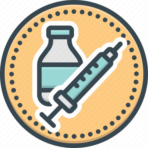 Vaccine, injection, medication, syringe, vial icon - Download on Iconfinder