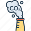 carbon, chimney, emission, factory, gas, industrial, smoke 