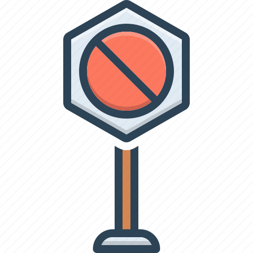 Forbidden, neither, not at all, sign icon - Download on Iconfinder