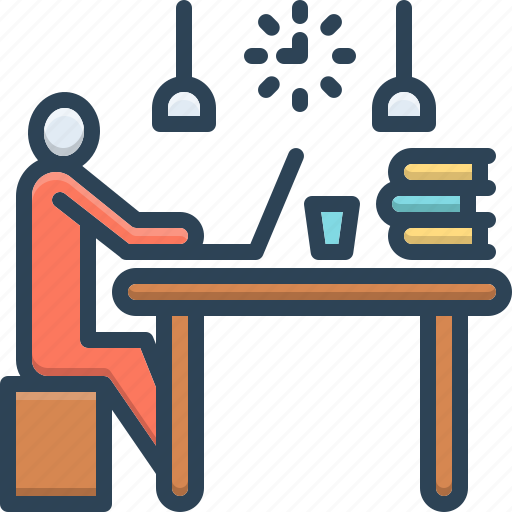 Chair, computer, cubicle, desk, job, office, workroom icon - Download on Iconfinder