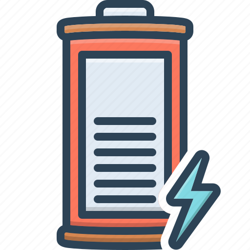 Accumulator, backup, battery, charge, electric, indicator, power icon - Download on Iconfinder