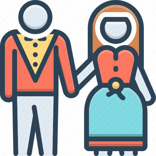 Marry, wedding, couple, dyad, bride, groom, marriage icon - Download on Iconfinder