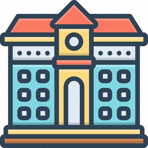 School, seminary, building, primary, university, academy, educational icon - Download on Iconfinder
