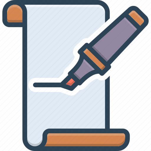 Education, highlighter, marker, sketch, stationery, underline icon - Download on Iconfinder