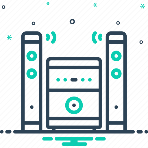 Bass, digital, electronic, entertainment, equipment, music, speaker icon - Download on Iconfinder