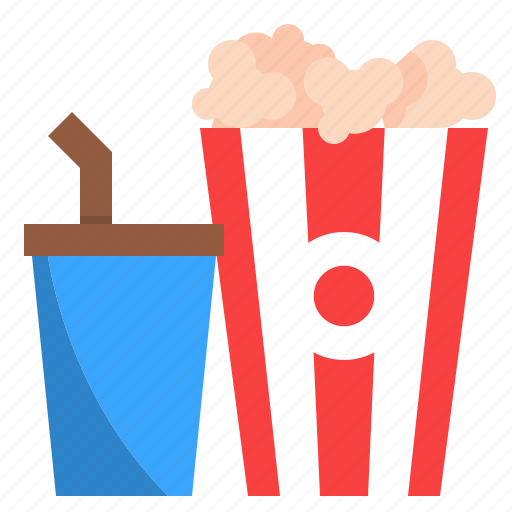 Popcorn, soft, drinks, movie, times, cinema icon - Download on Iconfinder