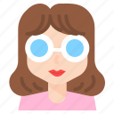woman, fashionista, avatar, summer, sun, glasses, female