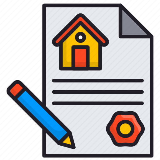 Apartment, property, agreement, loan, paperwork icon - Download on Iconfinder