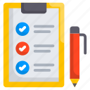 notebook, document, form, business, checklist
