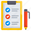 notebook, document, form, business, checklist 