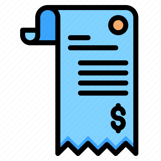 Bill, cash, pay, expenses, cost, spending, receipt icon - Download on Iconfinder