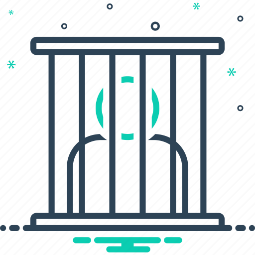 Captive, criminal, gaolbird, imprisonment, jailbird, prisoner, punishment icon - Download on Iconfinder