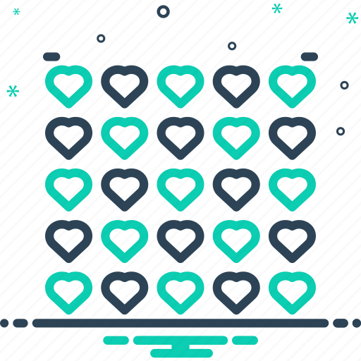 Decorative, heart, much, overmuch, pattern, plenty icon - Download on Iconfinder