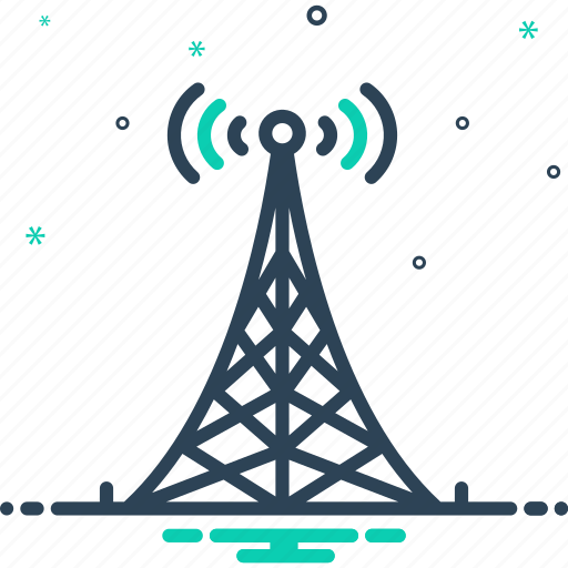 Antenna, broadcast, network, signal, tower, transmitter, wireless icon - Download on Iconfinder