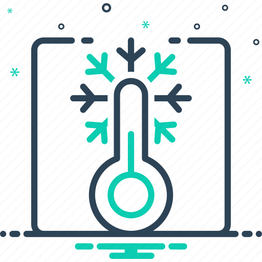 Thermometer, lagging, snow, cold, weather, snowflake, climate icon - Download on Iconfinder