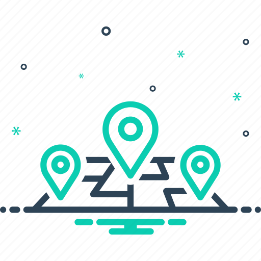Path, address, location, navigation, tracking, track, destination icon - Download on Iconfinder