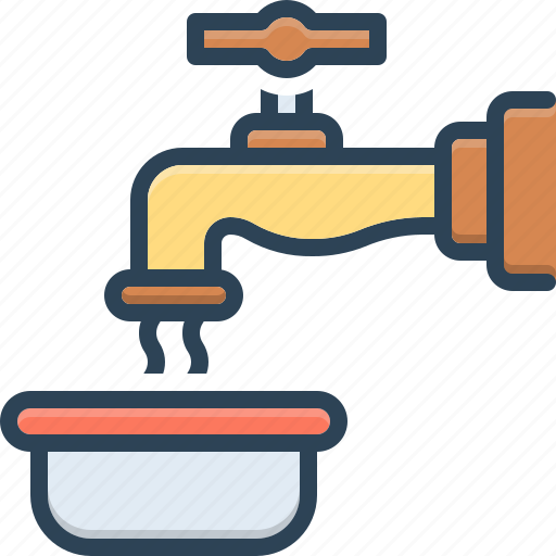 Pour, regurgitate, flow, effuse, faucet, water, waste icon - Download on Iconfinder