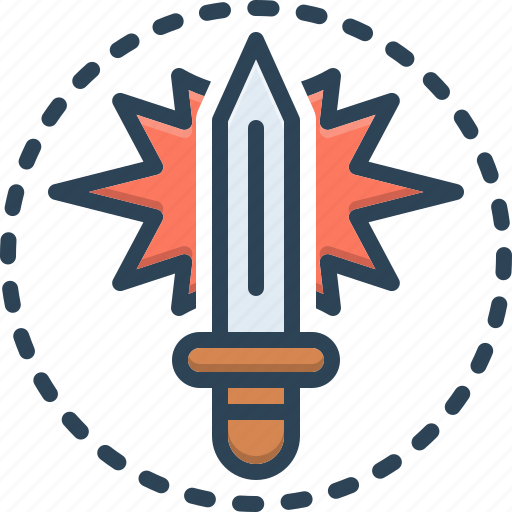 Powerful, sledgehammer, sword, conflict, swingeing, impressive, mighty icon - Download on Iconfinder