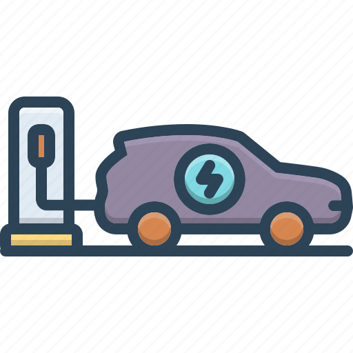 Hybrid, charging, automobile, battery, car, cable, electrical icon - Download on Iconfinder