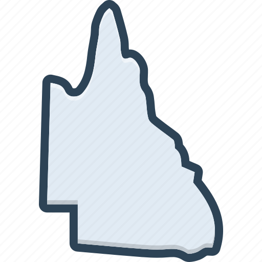 Qld, queensland, country, state, area, border, continent icon - Download on Iconfinder