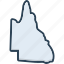 qld, queensland, country, state, area, border, continent 