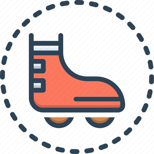 Derby, boot, roller, skate, footwear, basketball, skating icon - Download on Iconfinder