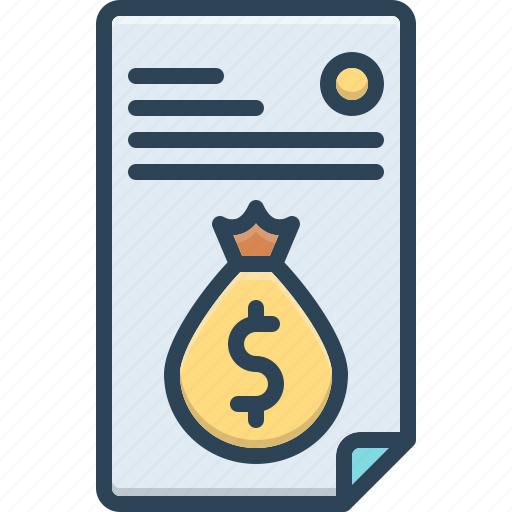 Fee, payment, emolument, wage, salary, bill icon - Download on Iconfinder