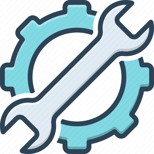 Fixes, service, adjustable, repair, wrench, tool, cogwheel icon - Download on Iconfinder
