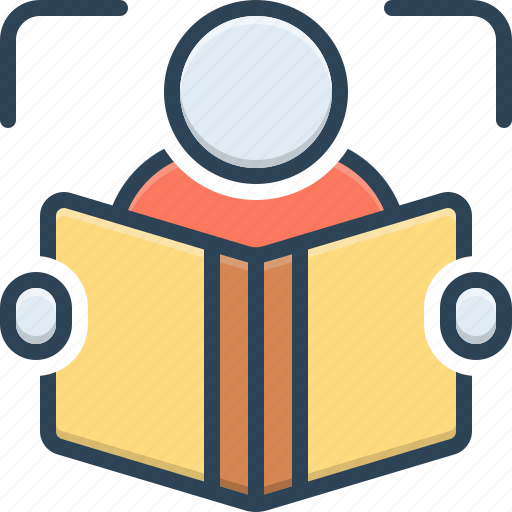 Reader, reciter, bookworm, bibliophile, student, education, book icon - Download on Iconfinder