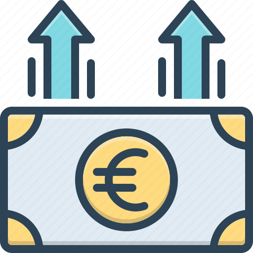 Grown, developed, mature, financial, currency, increase, rise icon - Download on Iconfinder